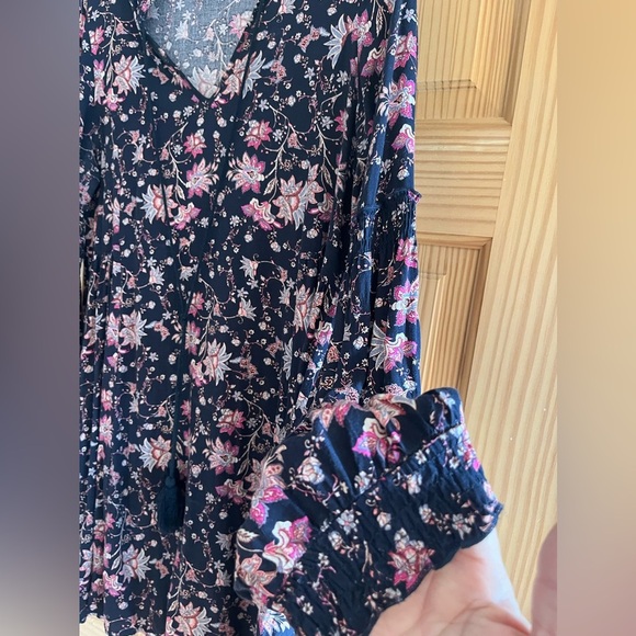 Love Black and Pink Flowered Dress Size Small - Picture 8 of 10